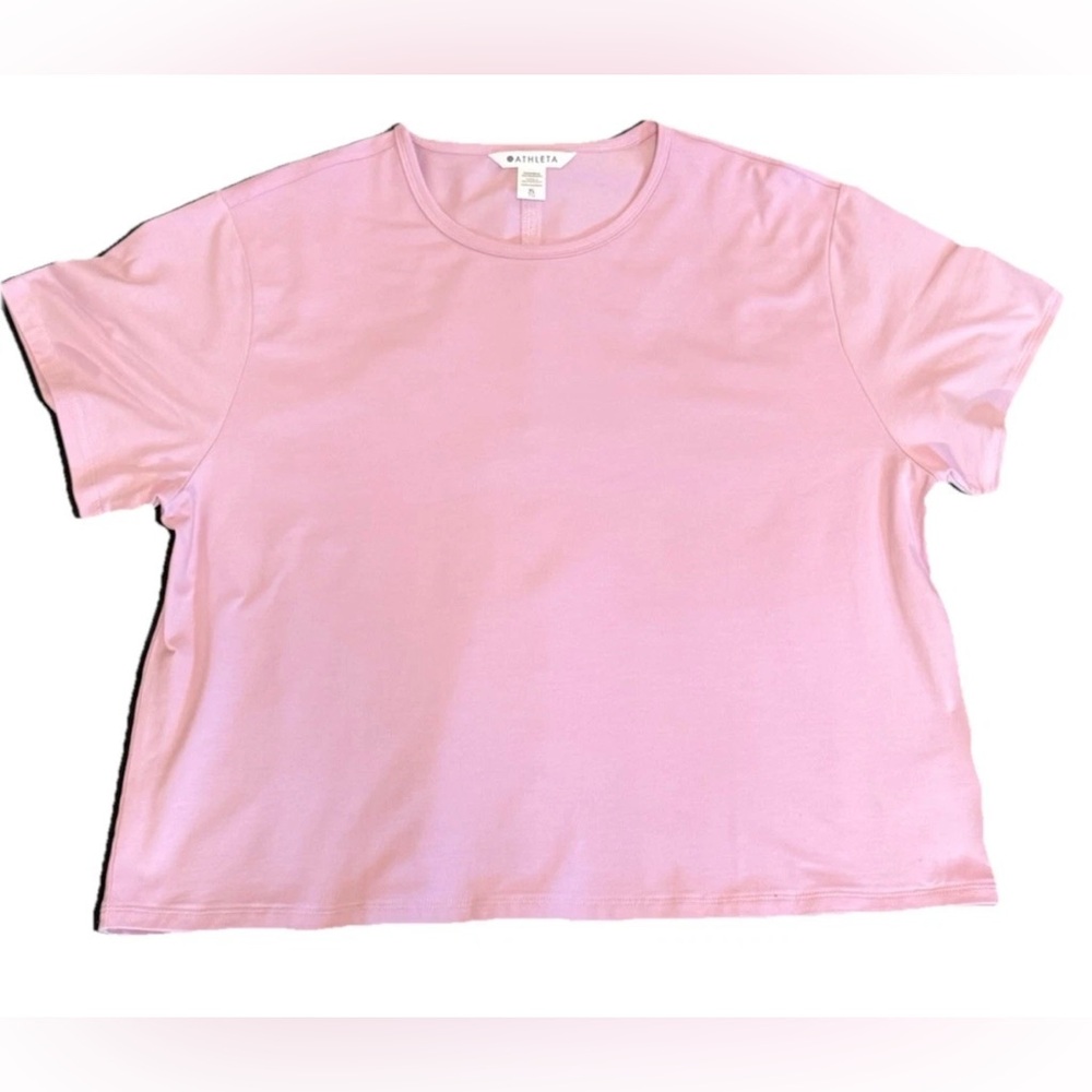 Athleta Essential Tee Pink Short Sleeve Size XL NWT